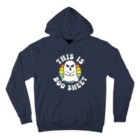 This Is Boo Sheet Ghost Retro Halloween Costume Hoodie