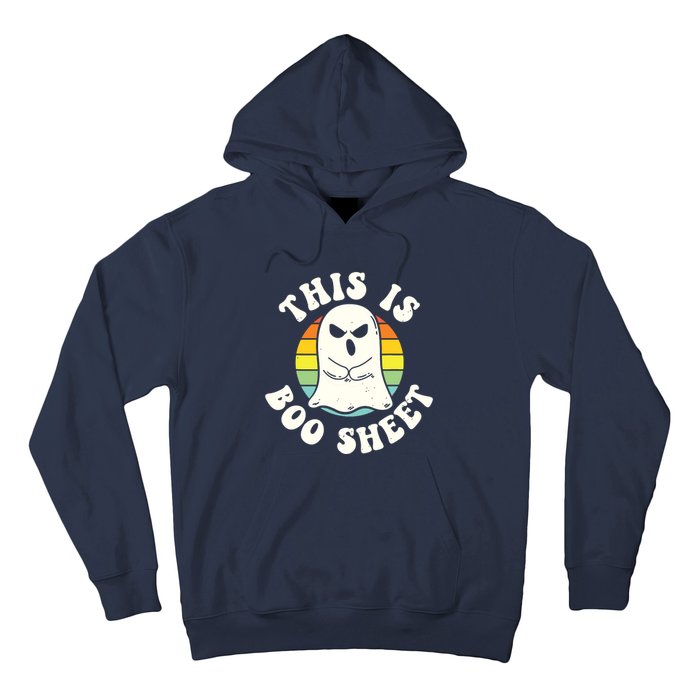 This Is Boo Sheet Ghost Retro Halloween Costume Hoodie