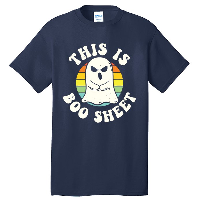 This Is Boo Sheet Ghost Retro Halloween Costume Tall T-Shirt