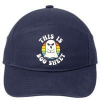 This Is Boo Sheet Ghost Retro Halloween Costume 7-Panel Snapback Hat