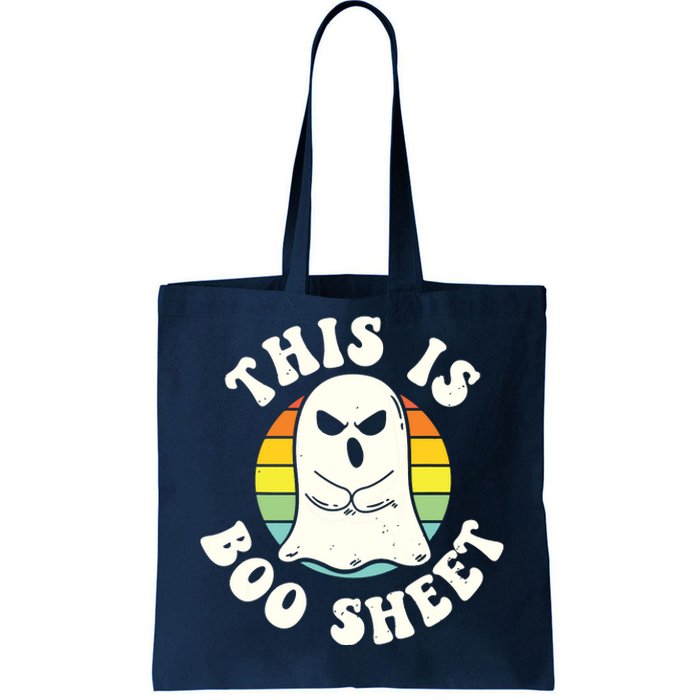 This Is Boo Sheet Ghost Retro Halloween Costume Tote Bag