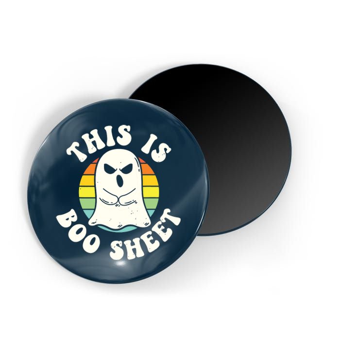 This Is Boo Sheet Ghost Retro Halloween Costume Magnet