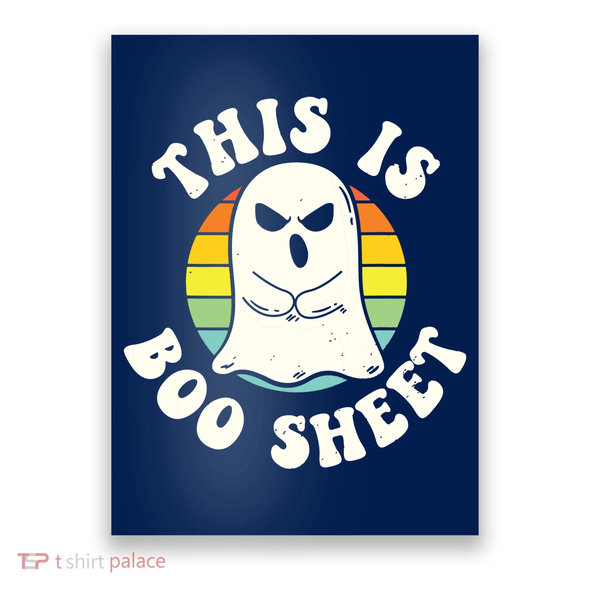 This Is Boo Sheet Ghost Retro Halloween Costume Poster