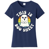 This Is Boo Sheet Ghost Retro Halloween Costume Women's T-Shirt