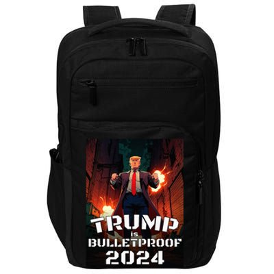 Trump Is Bulletproof 2024 Fight! Fight! Fight! Impact Tech Backpack