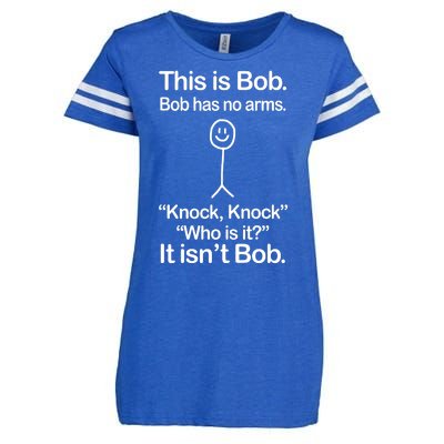 This Is Bob Bob Has No Arms Sarcastic Funny Enza Ladies Jersey Football T-Shirt