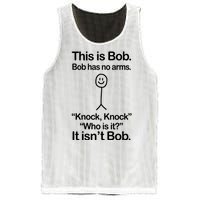 This Is Bob Bob Has No Arms Sarcastic Funny Mesh Reversible Basketball Jersey Tank