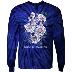 Transg Is Beautiful Lgbt Transg Pride Month Lgbtq Ally Tie-Dye Long Sleeve Shirt