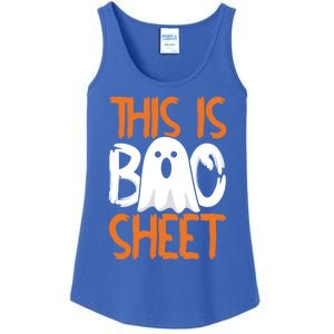 This Is Boo Sheet Funny Halloween Ghost Gift Ladies Essential Tank