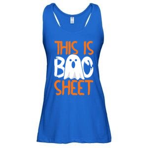 This Is Boo Sheet Funny Halloween Ghost Gift Ladies Essential Flowy Tank