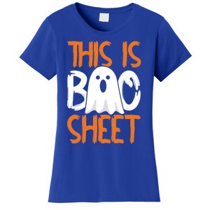 This Is Boo Sheet Funny Halloween Ghost Gift Women's T-Shirt