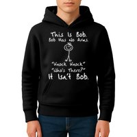 This Is Bob He Has No Arms Funny Knock Jokes Sarcastic Kids Hoodie