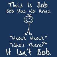 This Is Bob He Has No Arms Funny Knock Jokes Sarcastic Infant Baby Jersey Bodysuit