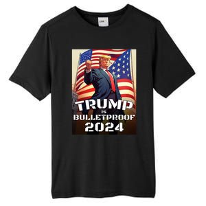 Trump Is Bulletproof Fight! Fight! Fight! 2024 Cute Gift Tall Fusion ChromaSoft Performance T-Shirt