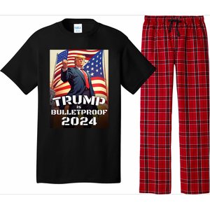 Trump Is Bulletproof Fight! Fight! Fight! 2024 Cute Gift Pajama Set