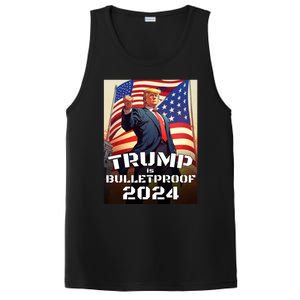 Trump Is Bulletproof Fight! Fight! Fight! 2024 Cute Gift PosiCharge Competitor Tank