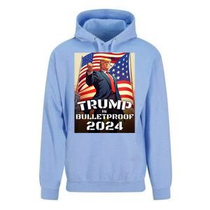 Trump Is Bulletproof Fight! Fight! Fight! 2024 Cute Gift Unisex Surf Hoodie