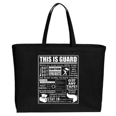 This Is Color Guard Funny Color Guard Sayings And Memes Cotton Canvas Jumbo Tote