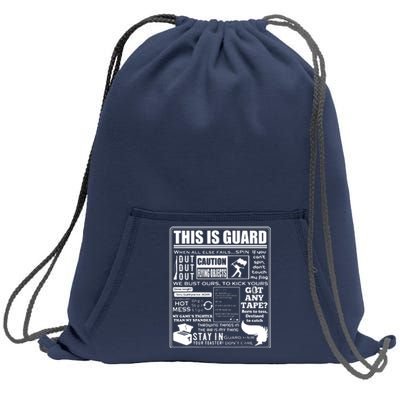 This Is Color Guard Funny Color Guard Sayings And Memes Sweatshirt Cinch Pack Bag