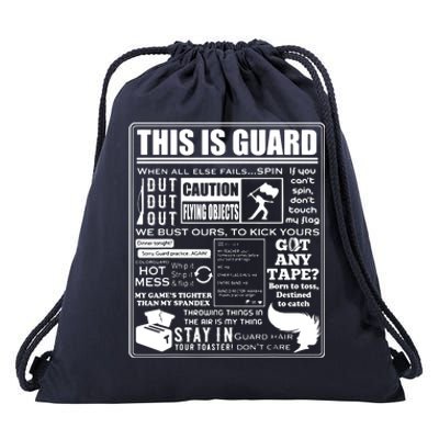 This Is Color Guard Funny Color Guard Sayings And Memes Drawstring Bag