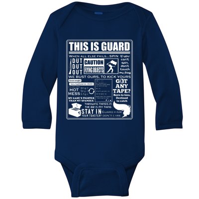 This Is Color Guard Funny Color Guard Sayings And Memes Baby Long Sleeve Bodysuit