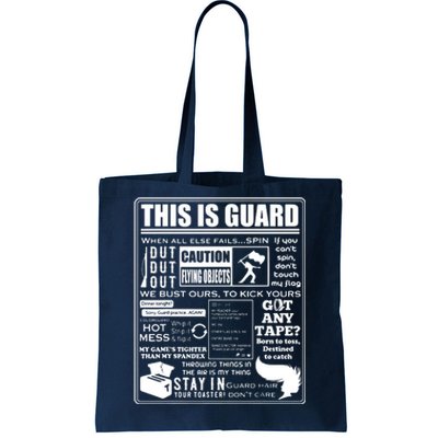 This Is Color Guard Funny Color Guard Sayings And Memes Tote Bag