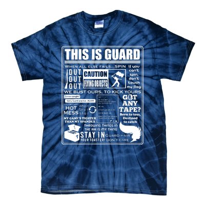 This Is Color Guard Funny Color Guard Sayings And Memes Tie-Dye T-Shirt