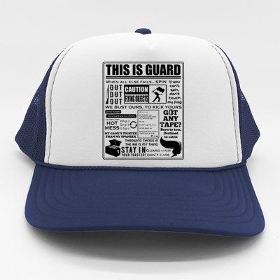 This Is Color Guard Funny Color Guard Sayings And Memes Trucker Hat