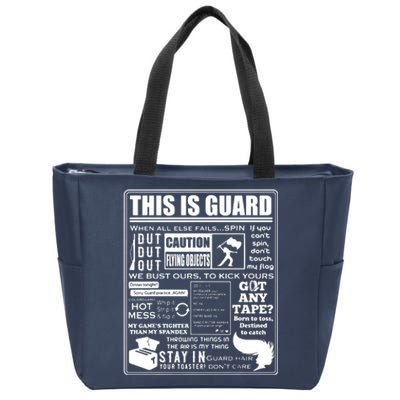 This Is Color Guard Funny Color Guard Sayings And Memes Zip Tote Bag