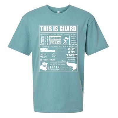 This Is Color Guard Funny Color Guard Sayings And Memes Sueded Cloud Jersey T-Shirt