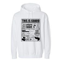 This Is Color Guard Funny Color Guard Sayings And Memes Garment-Dyed Fleece Hoodie