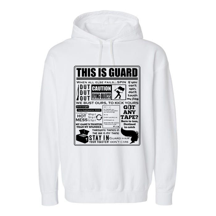 This Is Color Guard Funny Color Guard Sayings And Memes Garment-Dyed Fleece Hoodie