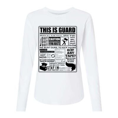 This Is Color Guard Funny Color Guard Sayings And Memes Womens Cotton Relaxed Long Sleeve T-Shirt