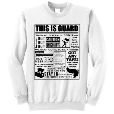 This Is Color Guard Funny Color Guard Sayings And Memes Sweatshirt