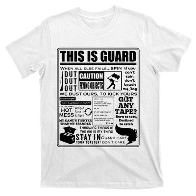 This Is Color Guard Funny Color Guard Sayings And Memes T-Shirt