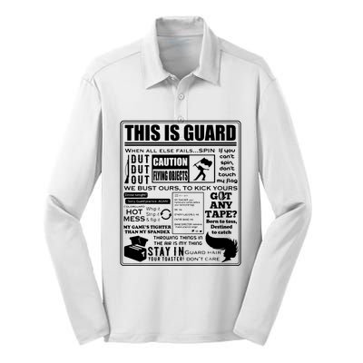 This Is Color Guard Funny Color Guard Sayings And Memes Silk Touch Performance Long Sleeve Polo