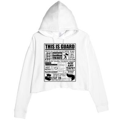 This Is Color Guard Funny Color Guard Sayings And Memes Crop Fleece Hoodie