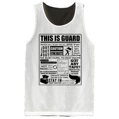 This Is Color Guard Funny Color Guard Sayings And Memes Mesh Reversible Basketball Jersey Tank