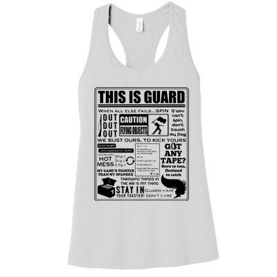 This Is Color Guard Funny Color Guard Sayings And Memes Women's Racerback Tank