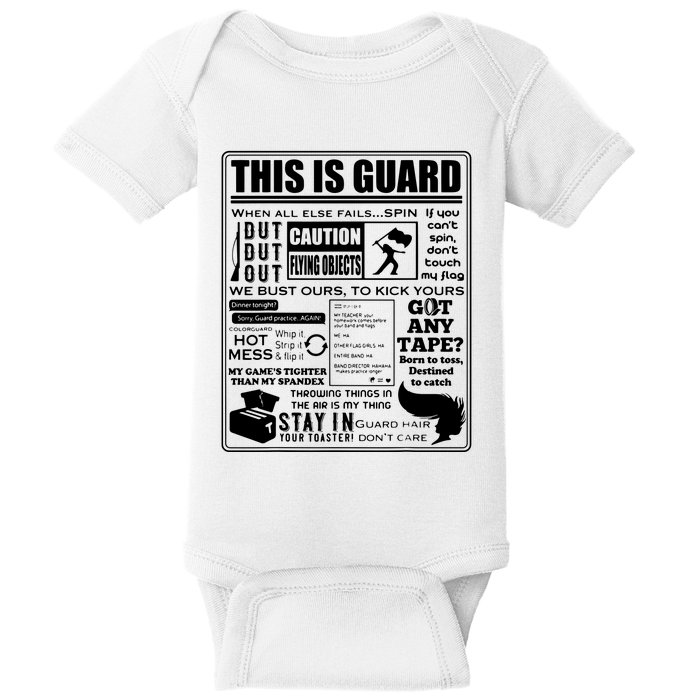 This Is Color Guard Funny Color Guard Sayings And Memes Baby Bodysuit