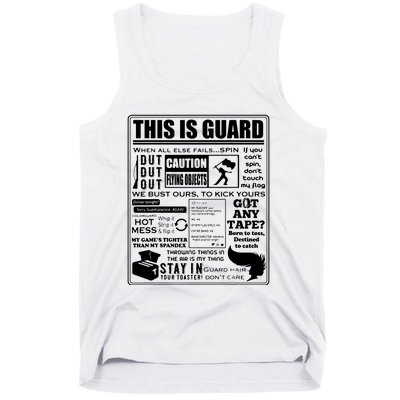 This Is Color Guard Funny Color Guard Sayings And Memes Tank Top