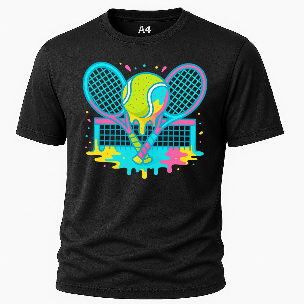 Tennis Ice Cream Drip Cooling Performance Crew T-Shirt