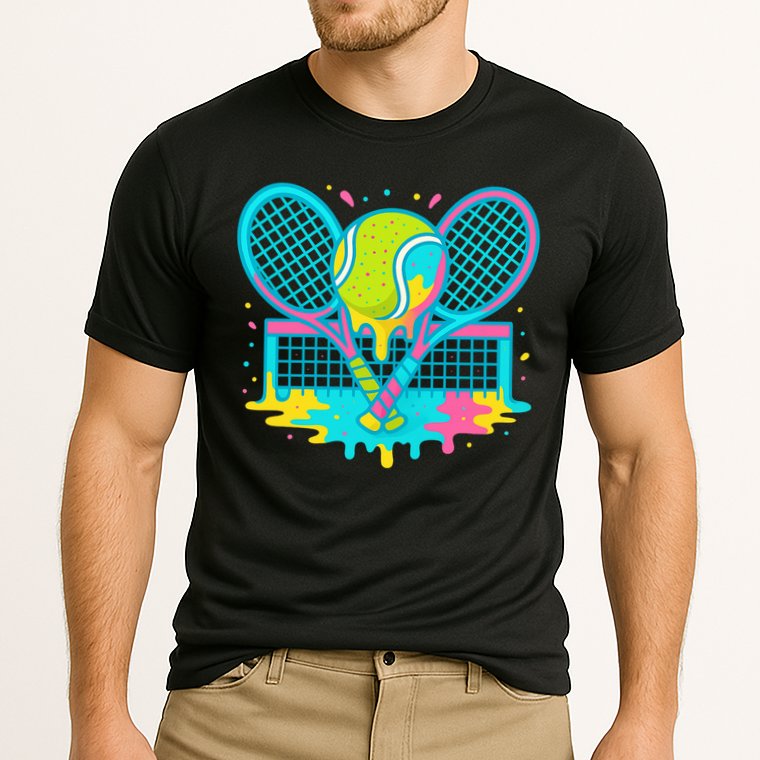 Tennis Ice Cream Drip Cooling Performance Crew T-Shirt