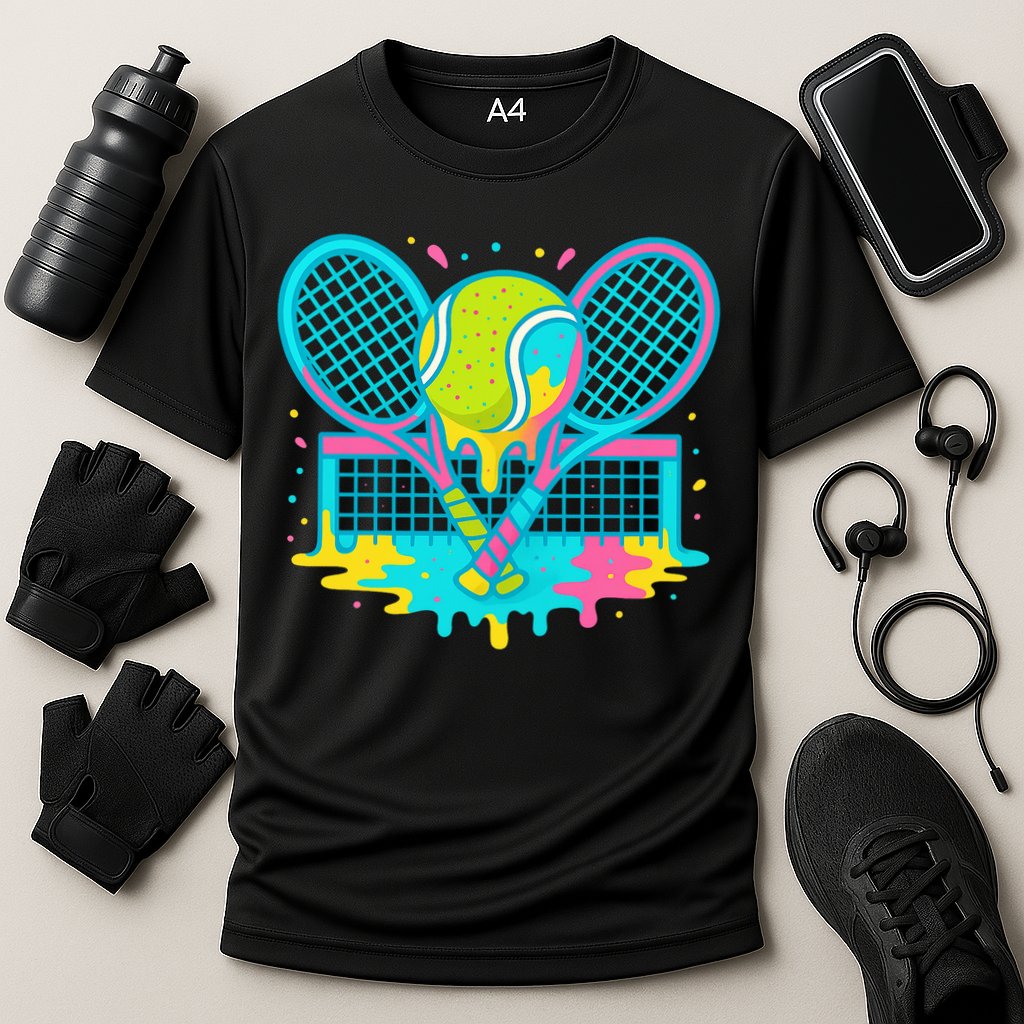 Tennis Ice Cream Drip Cooling Performance Crew T-Shirt