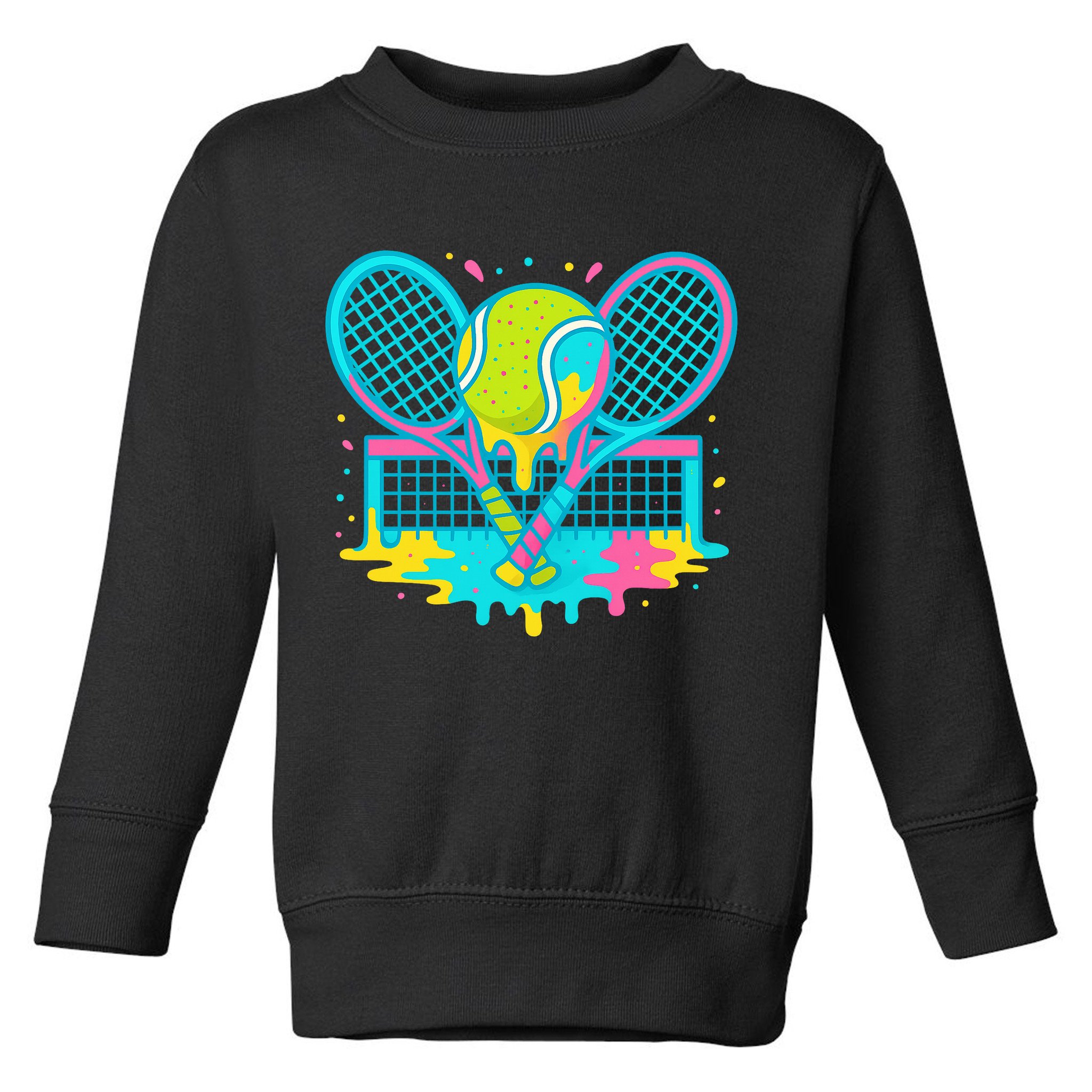 Tennis Ice Cream Drip Toddler Sweatshirt