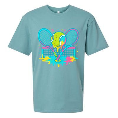 Tennis Ice Cream Drip Sueded Cloud Jersey T-Shirt