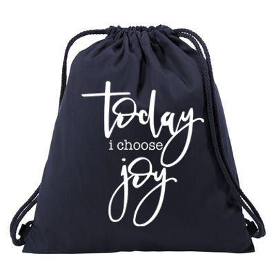 Today I Choose Joy Gift Uplifting Positive Slogan Gift Drawstring Bag