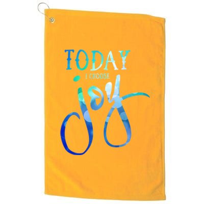 Today I Choose Joy Gift Platinum Collection Golf Towel