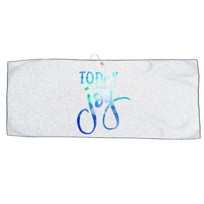 Today I Choose Joy Gift Large Microfiber Waffle Golf Towel