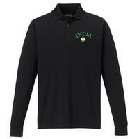 Team India Cricket Performance Long Sleeve Polo